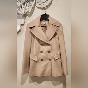 Kenneth Cole Beige Pea Coat